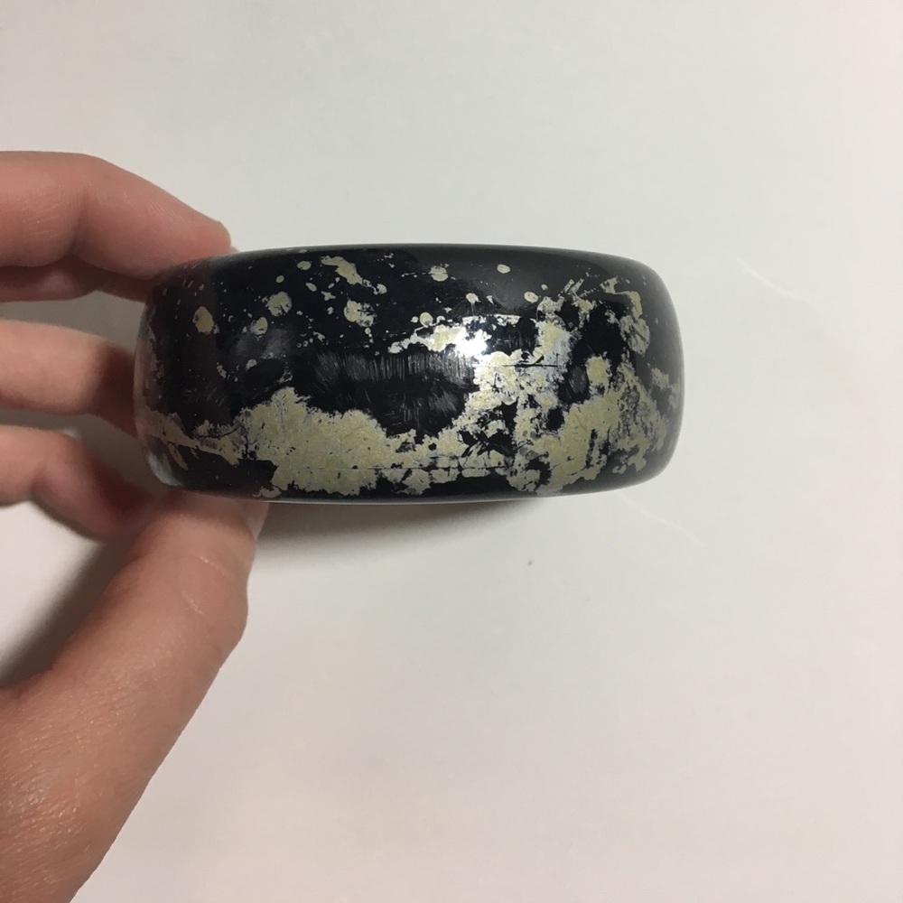 Black bangle cuff